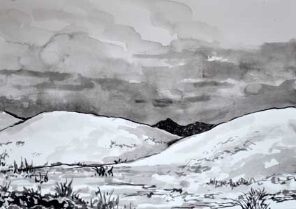 White sands in Ink